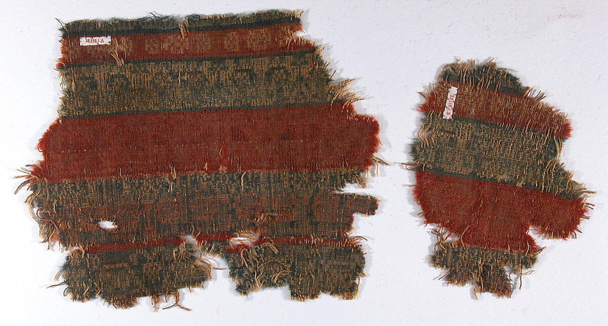 Textile Fragment, Wool; woven 