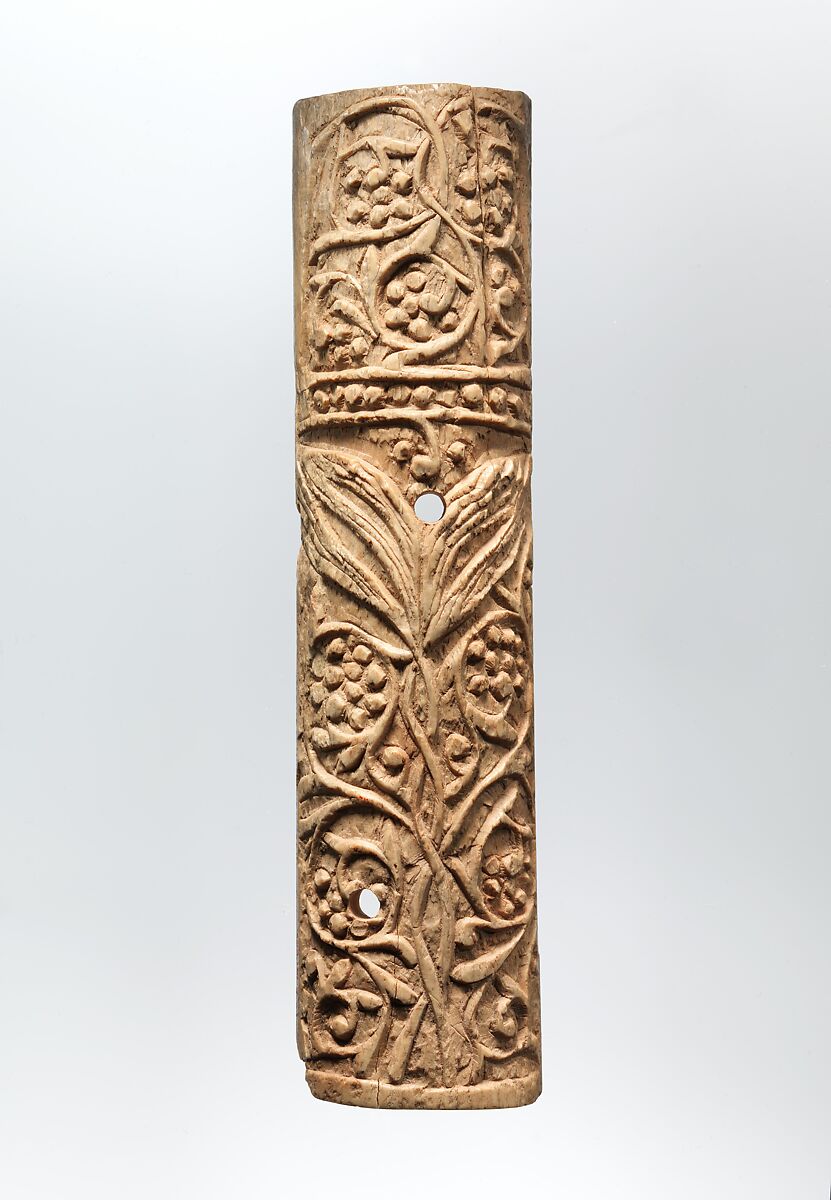 Plaque, Bone; carved