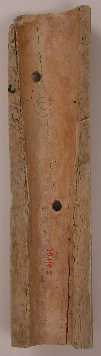 Plaque, Bone; carved