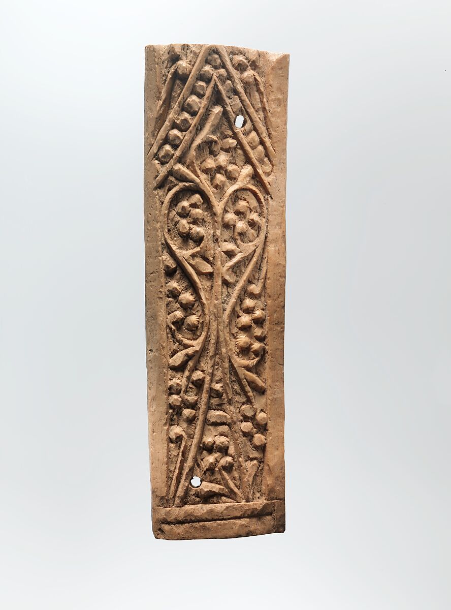 Plaque, Bone; carved