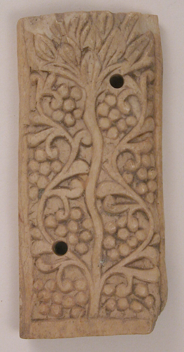 Plaque, Bone; carved 