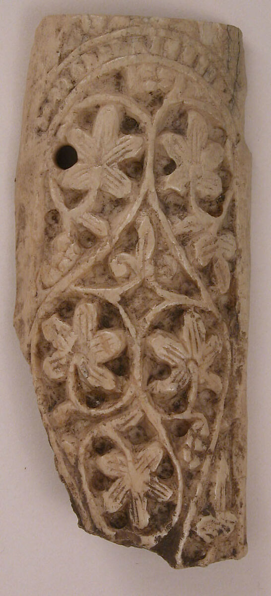 Plaque, Bone; carved 