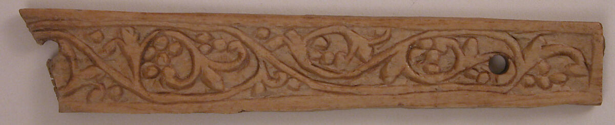 Plaque, Bone; carved 