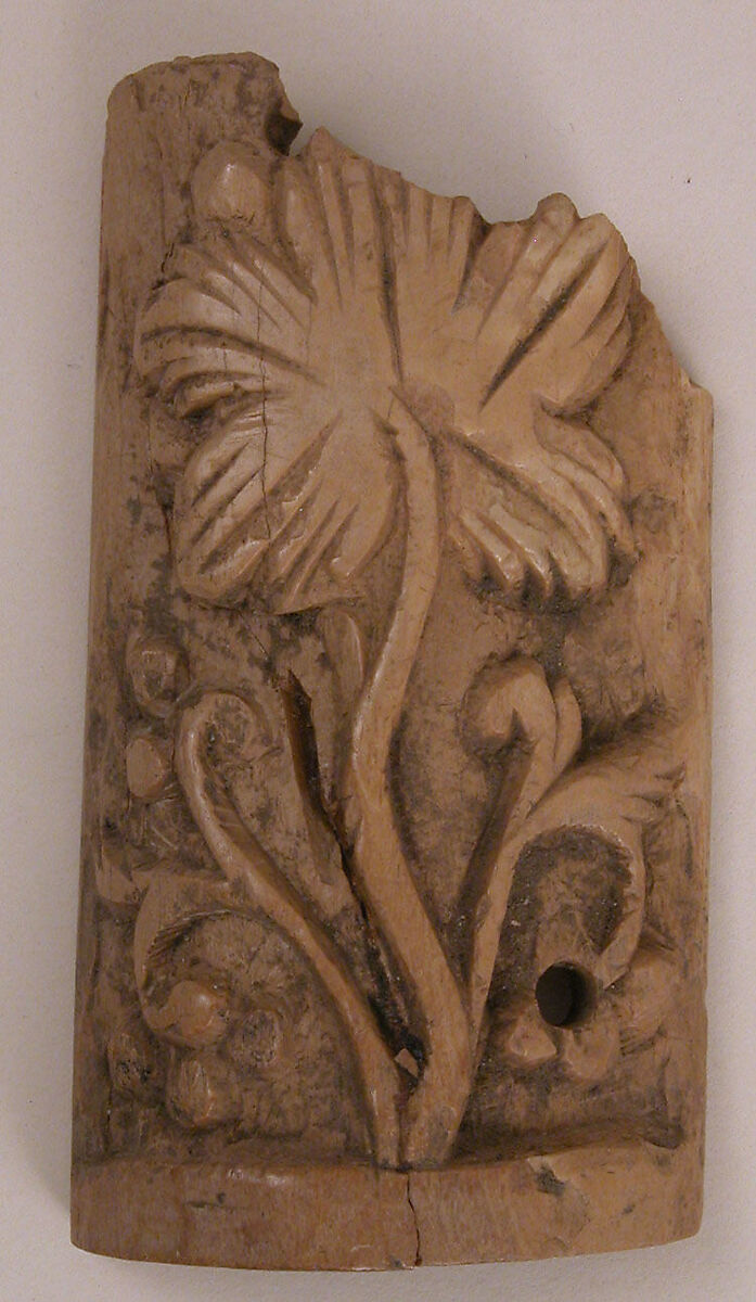 Plaque, Bone; carved 