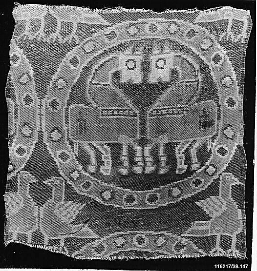 Textile Fragment, Silk; woven