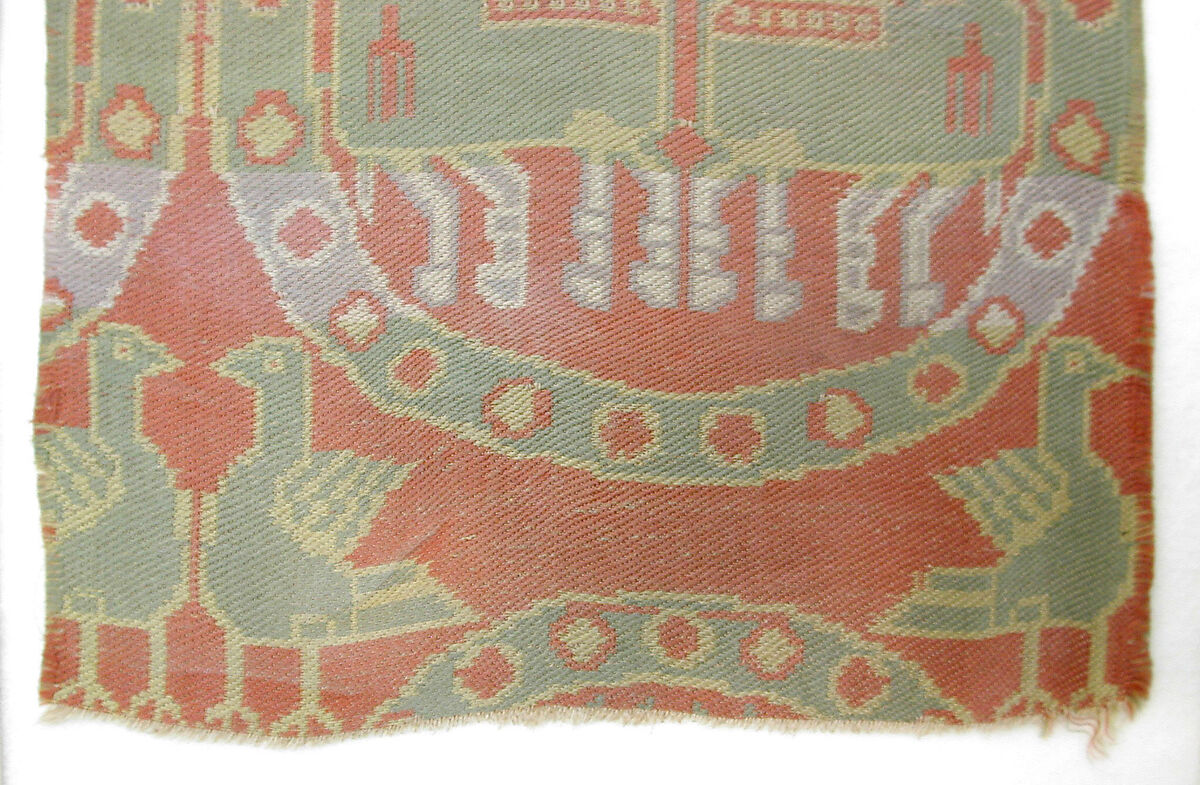Textile Fragment, Silk; woven