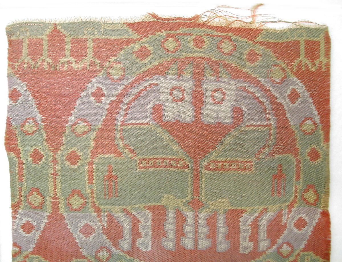 Textile Fragment, Silk; woven