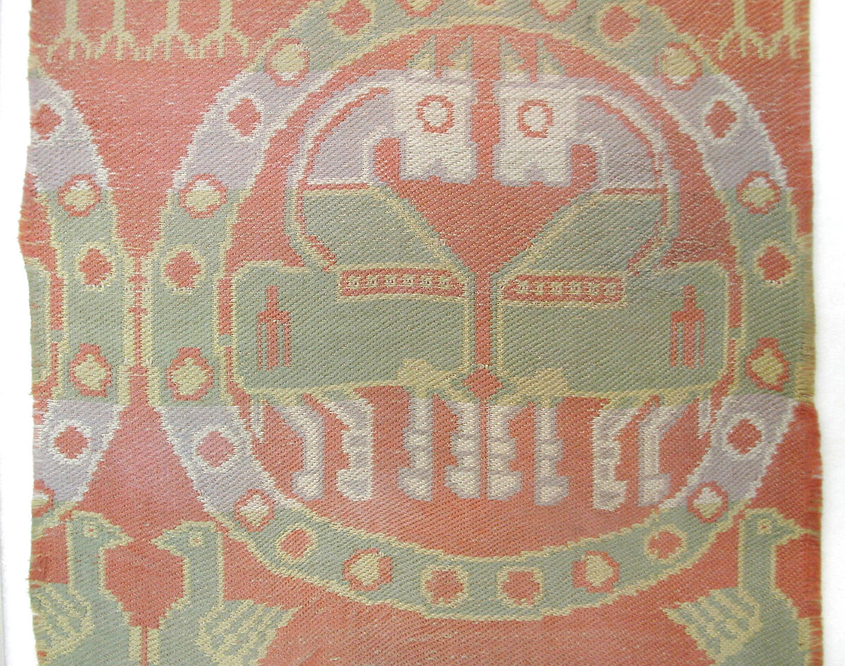Textile Fragment, Silk; woven