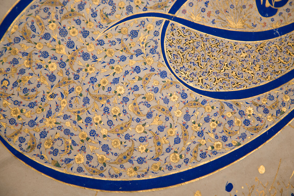 Tughra (Insignia) of Sultan Süleiman the Magnificent (r. 1520–66), Ink, opaque watercolor, and gold on paper