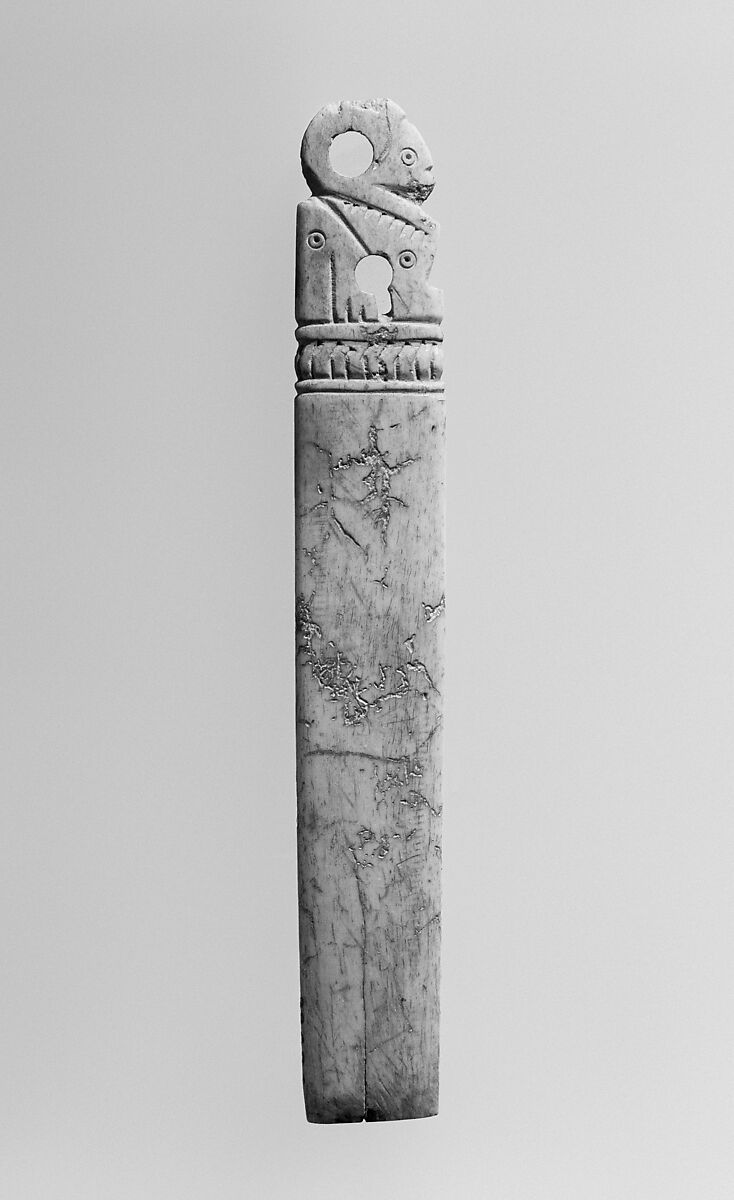 Handle, Bone; carved and incised