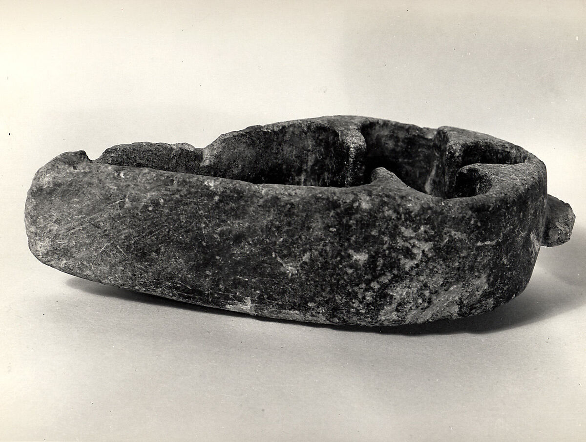 Lamp, Stone; carved 
