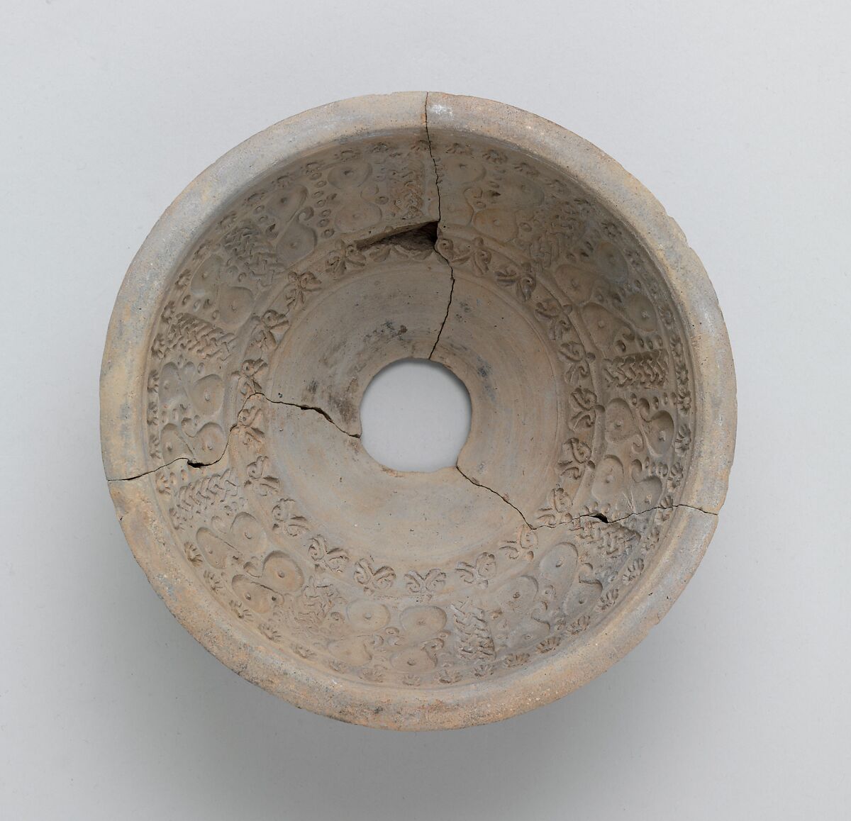 Pottery Mold, Earthenware; modeled and incised 