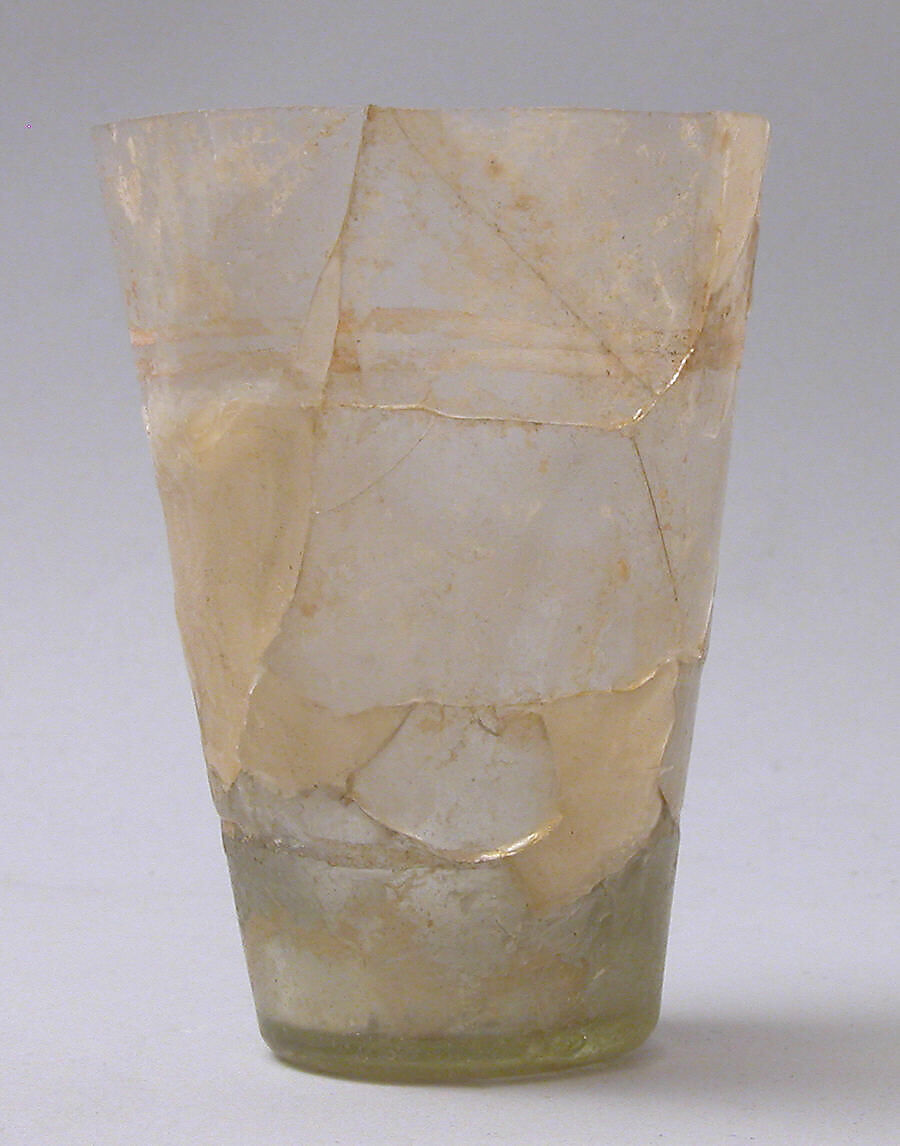 Beaker, Glass; cut 