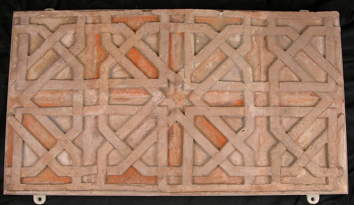 Fragment of a Frieze, Terracotta; carved, painted