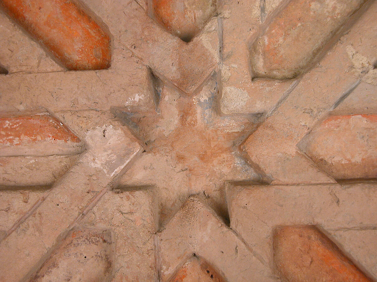 Fragment of a Frieze, Terracotta; carved, painted