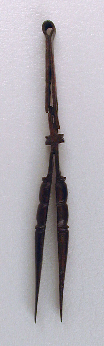 Tweezers, Bronze; cast