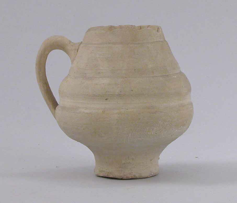 Cup, Earthenware; slip covered and unglazed 