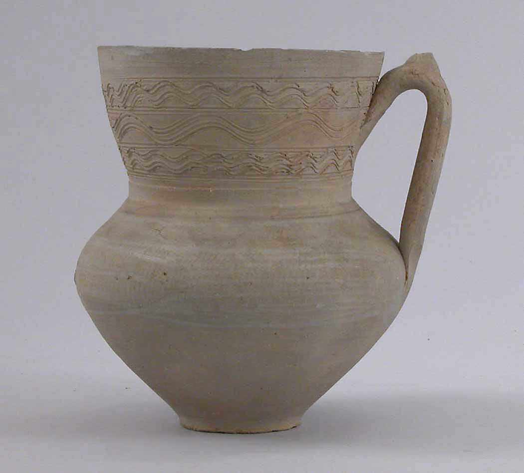 Jar, Earthenware; slip covered and unglazed 