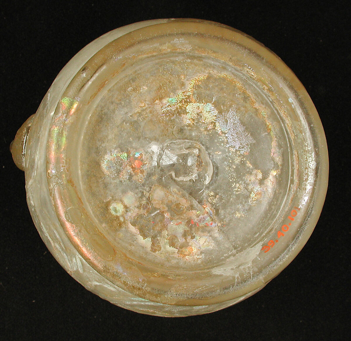 Ewer with Birds and Animals, Glass, colorless; blown, folded foot, applied handle, cut