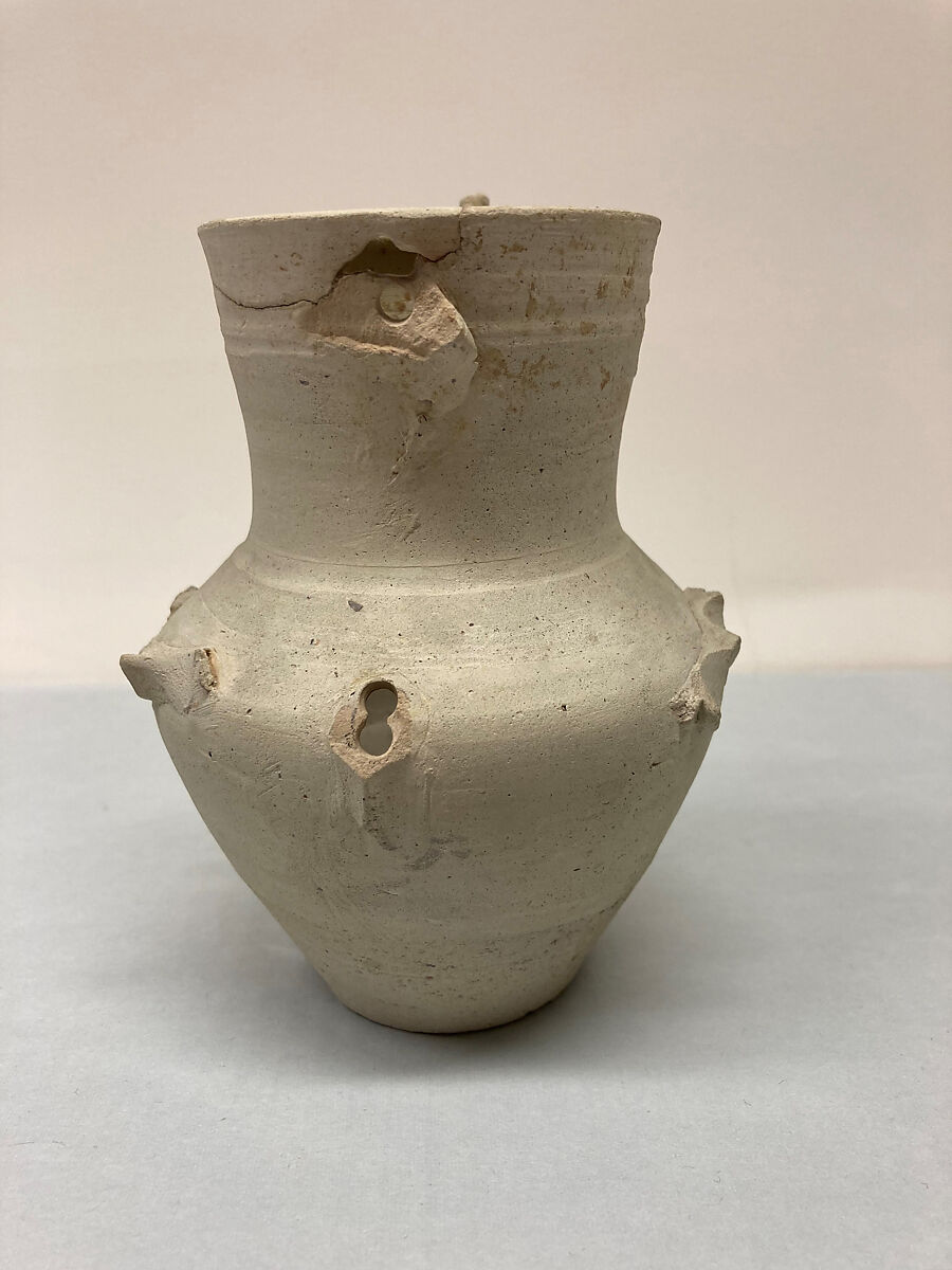 Jar, Earthenware; slip covered and unglazed