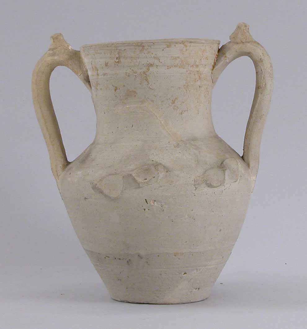 Jar, Earthenware; slip covered and unglazed 