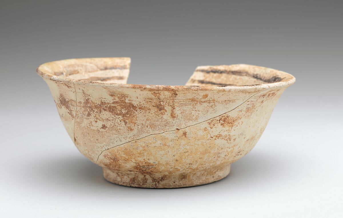 Bowl with Eight-Pointed Star, Earthenware; polychrome slip decoration under transparent glaze