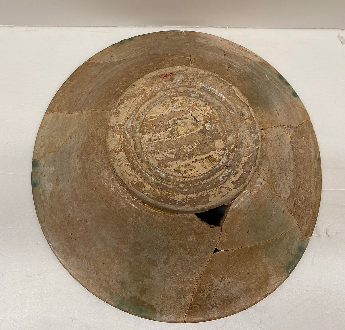 Bowl, Earthenware; painted in color on an opaque white glaze
