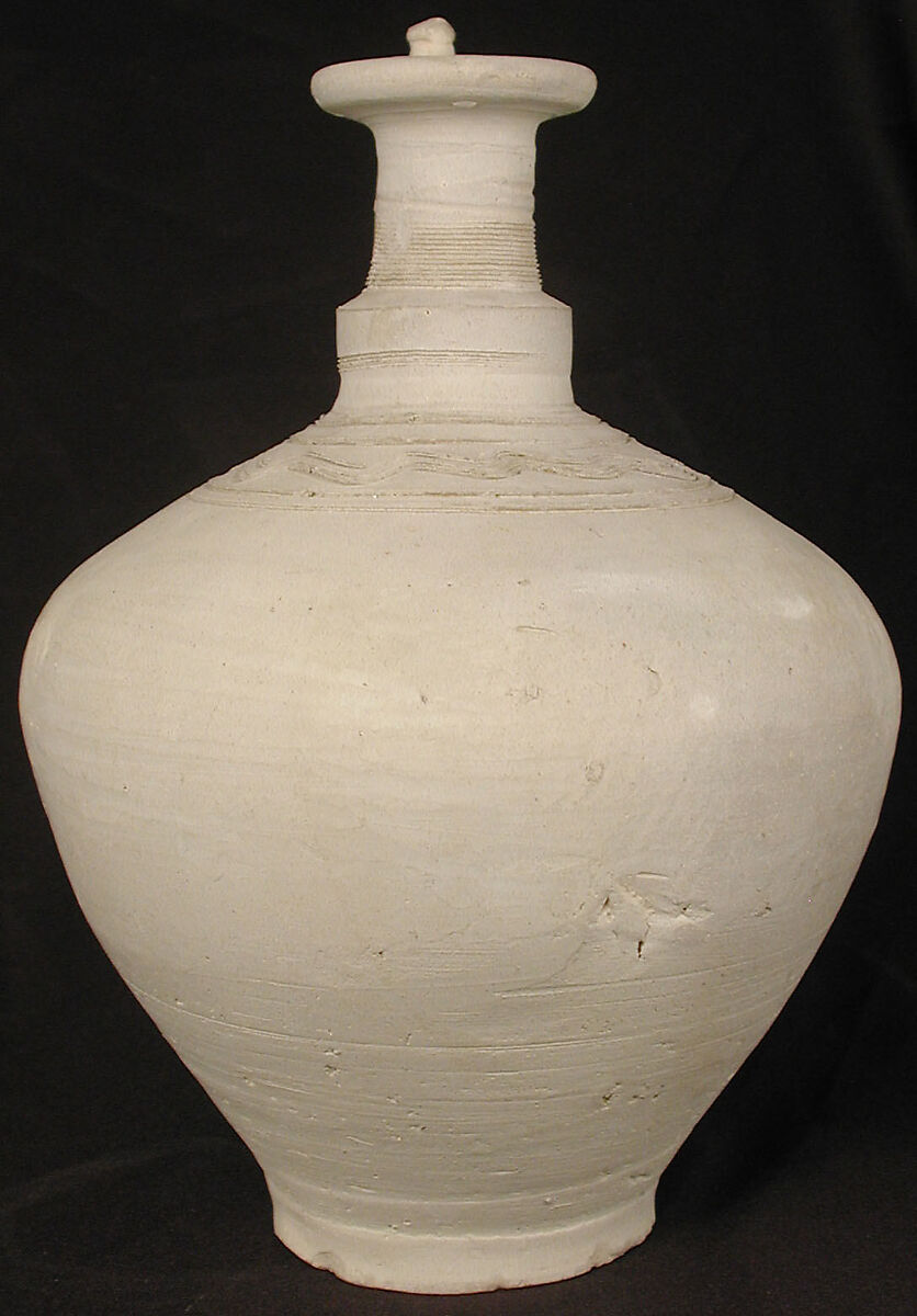 Ewer, Earthenware; slip-covered, unglazed