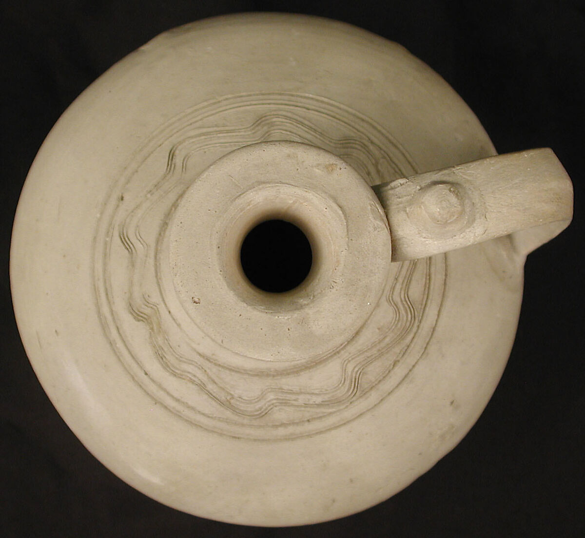 Ewer, Earthenware; slip-covered, unglazed