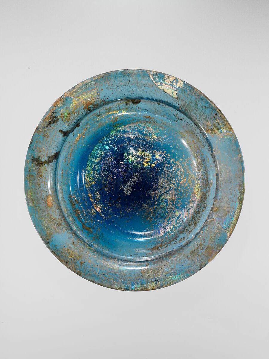 Dish, Glass; free blown 