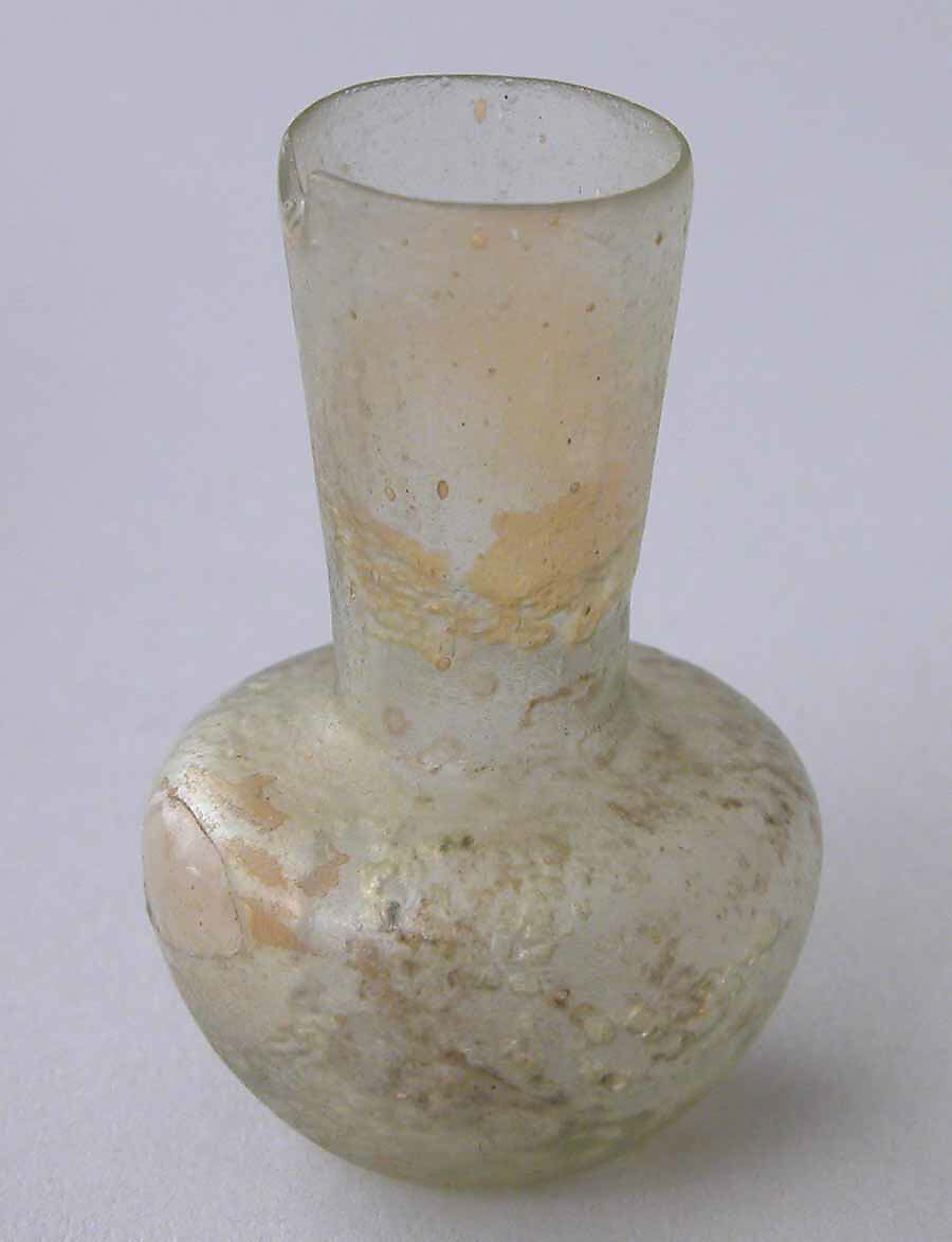 Miniature Bottle, Glass; free blown 