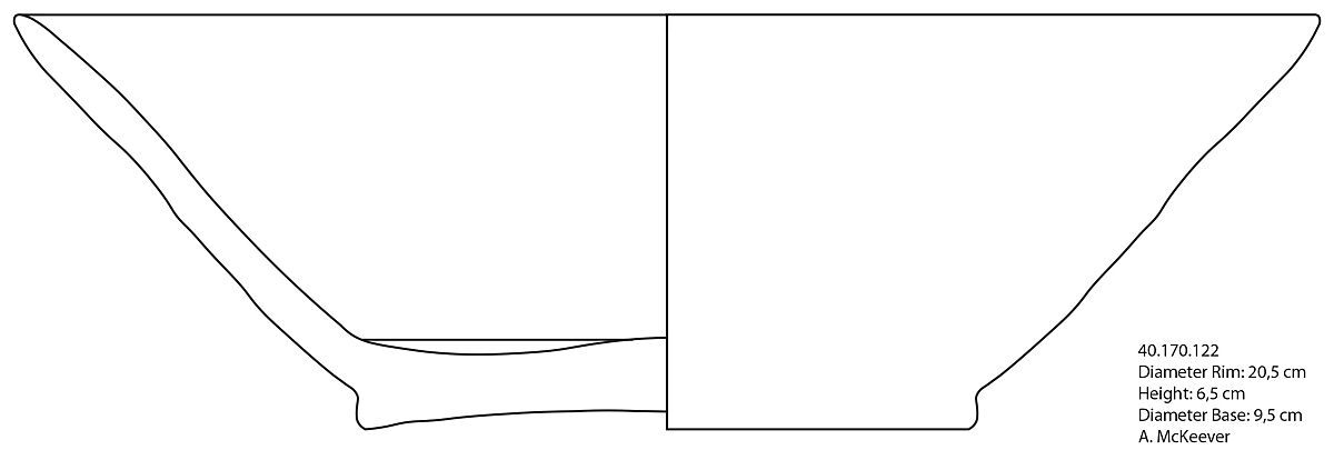 Bowl, Earthenware; white slip, incised and splashed with polychrome glazes under transparent glaze (sgraffito ware)