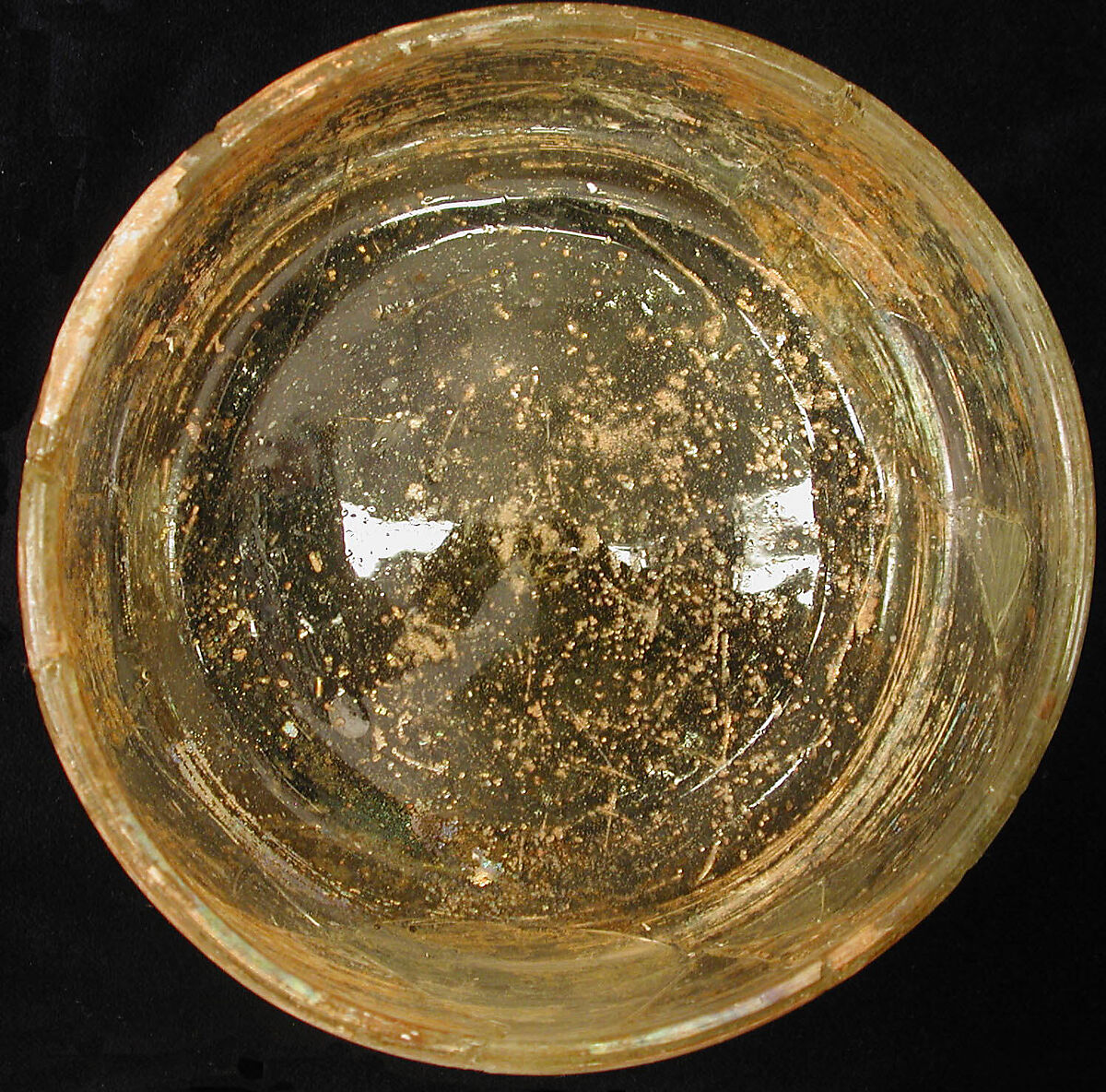 Dish, Glass; free blown