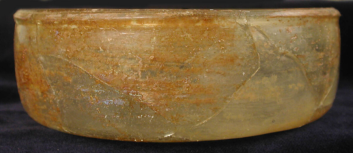 Dish, Glass; free blown