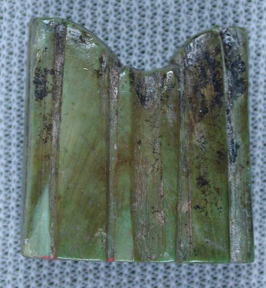 Chess Piece, Rook, Ivory; carved, painted