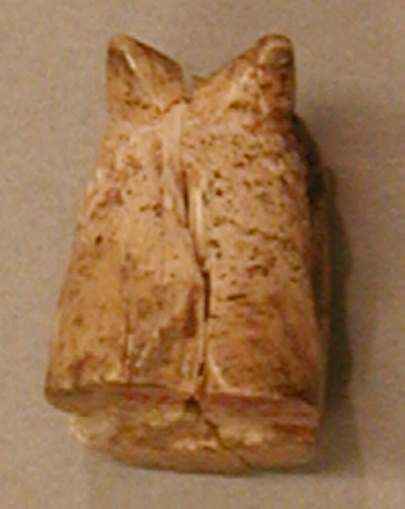 Chess Piece, Bishop, Ivory; carved, painted