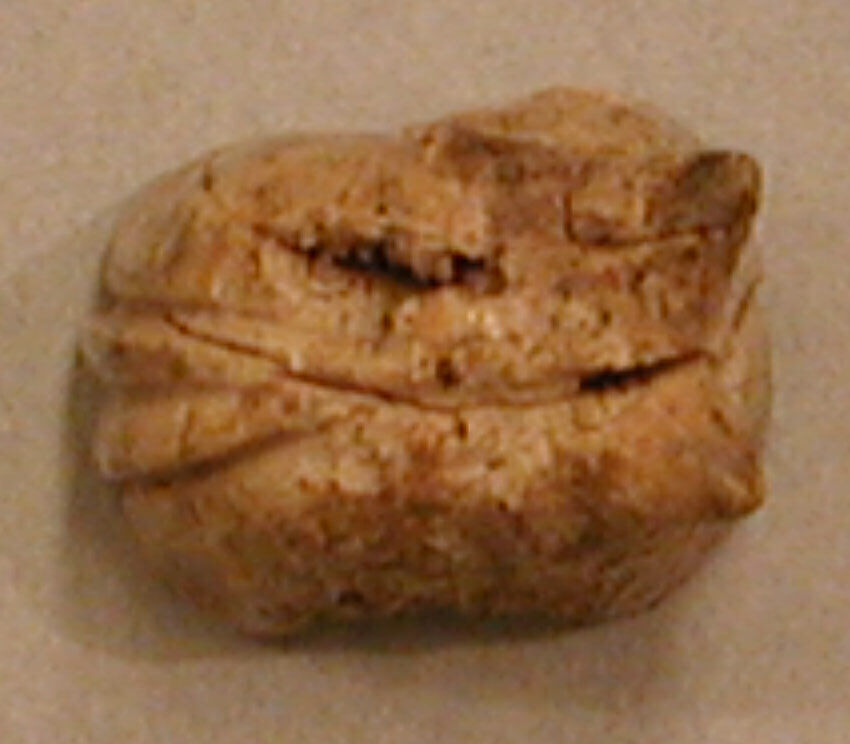 Chess Piece, Bishop, Ivory; carved, painted