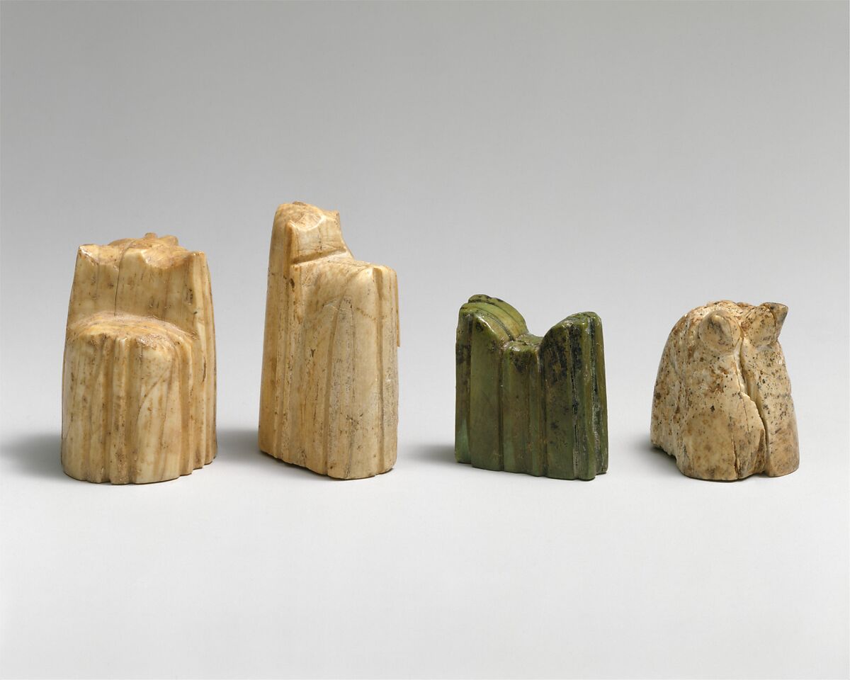 Chess Piece, Bishop, Ivory; carved, painted