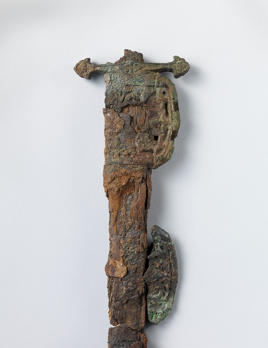 Sword, Iron, wood, gilded bronze