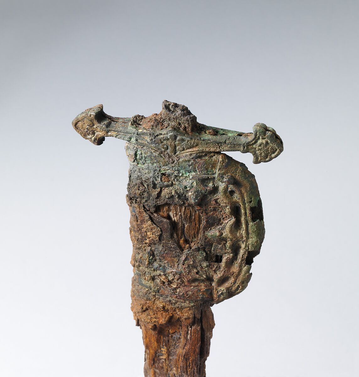 Sword, Iron, wood, gilded bronze