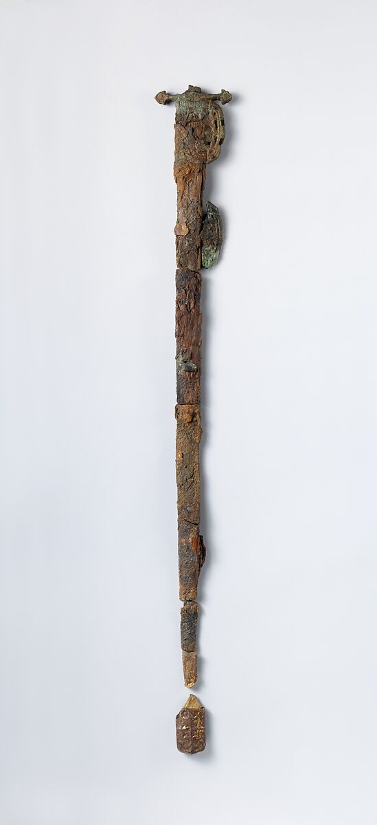 Sword, Iron, wood, gilded bronze