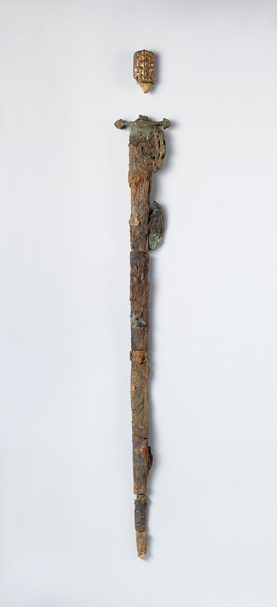 Sword, Iron, wood, gilded bronze