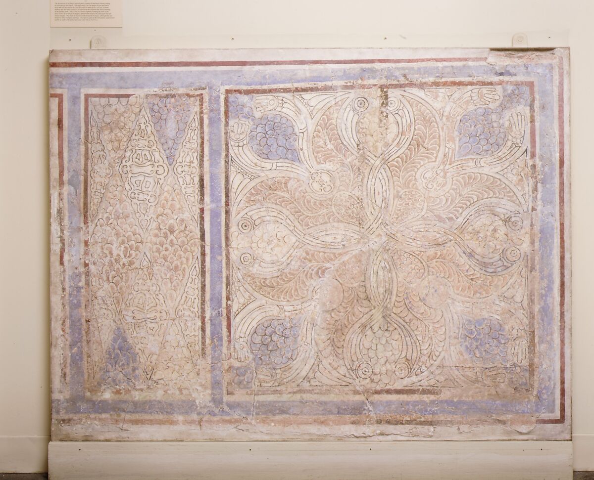 Painted Dado Panels, Stucco; painted