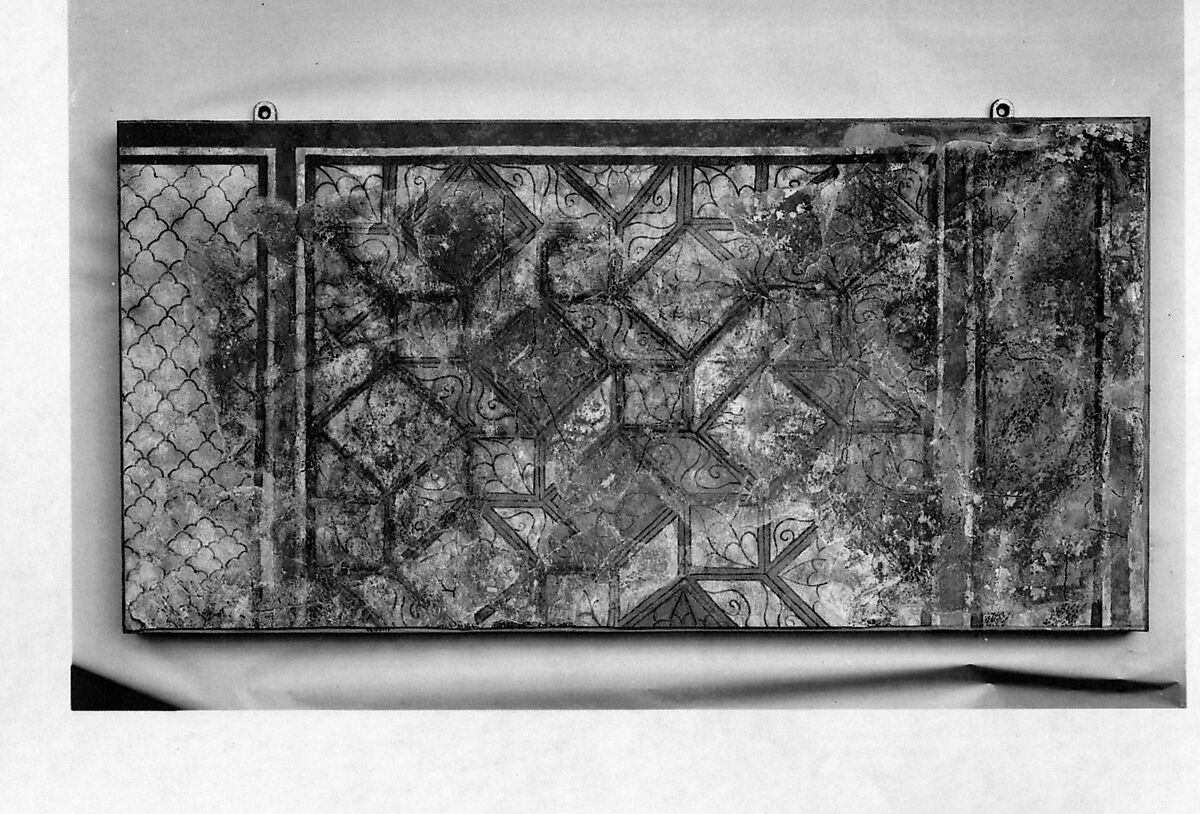 Wall Painting, Stucco; painted