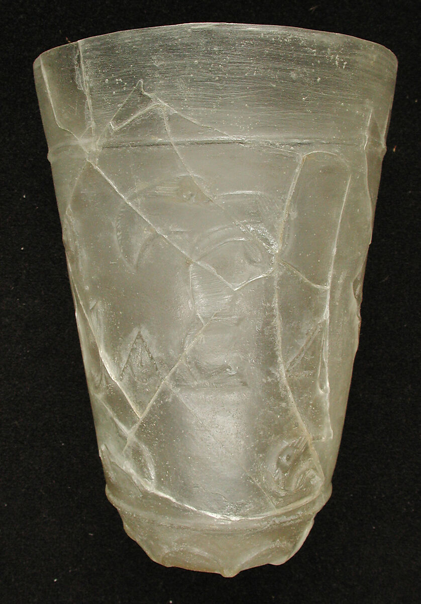 Beaker, Glass; cut