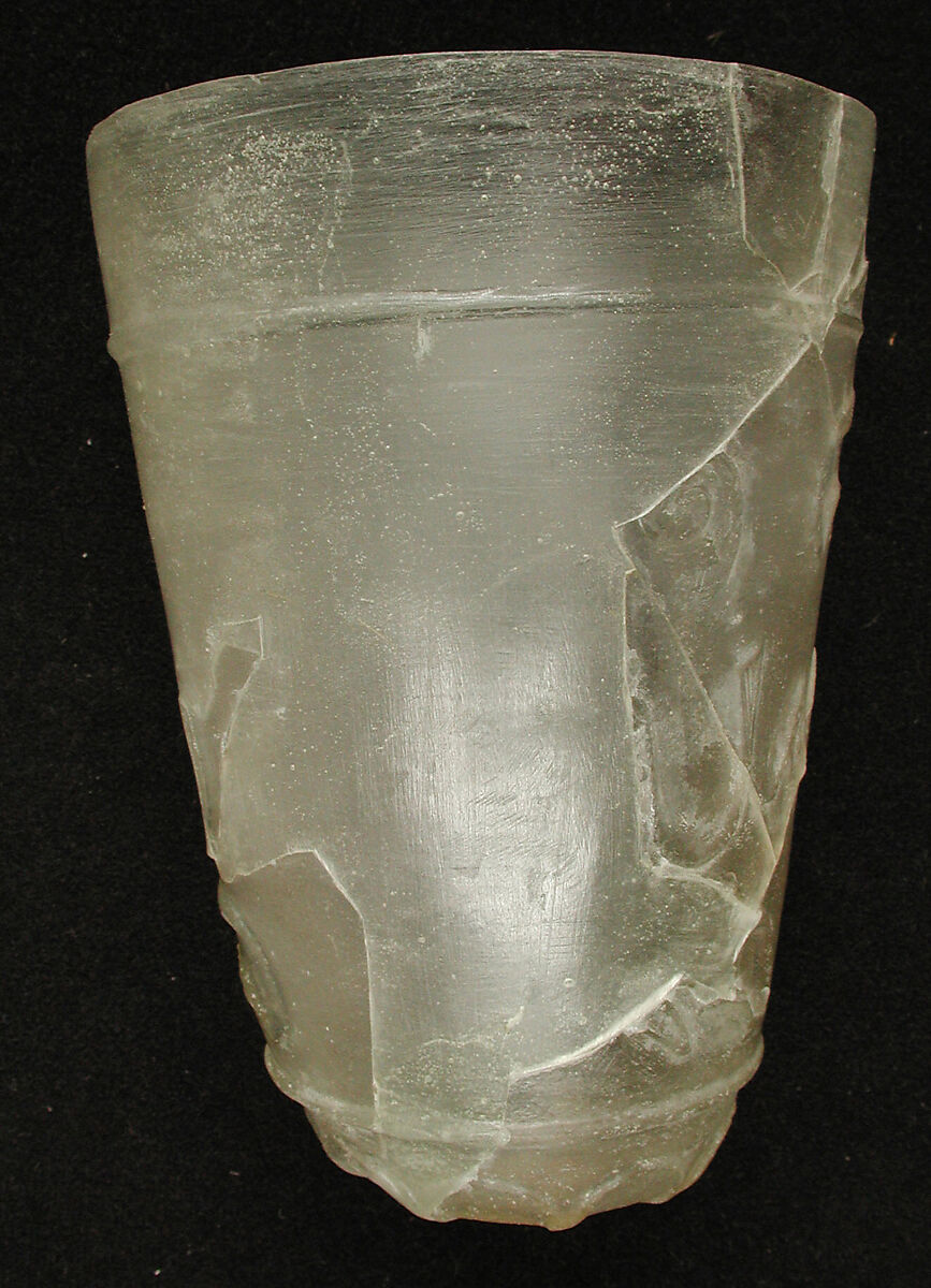 Beaker, Glass; cut