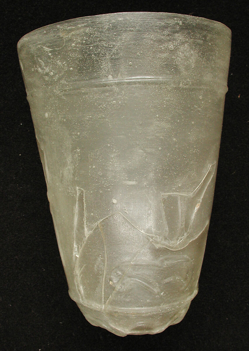 Beaker, Glass; cut