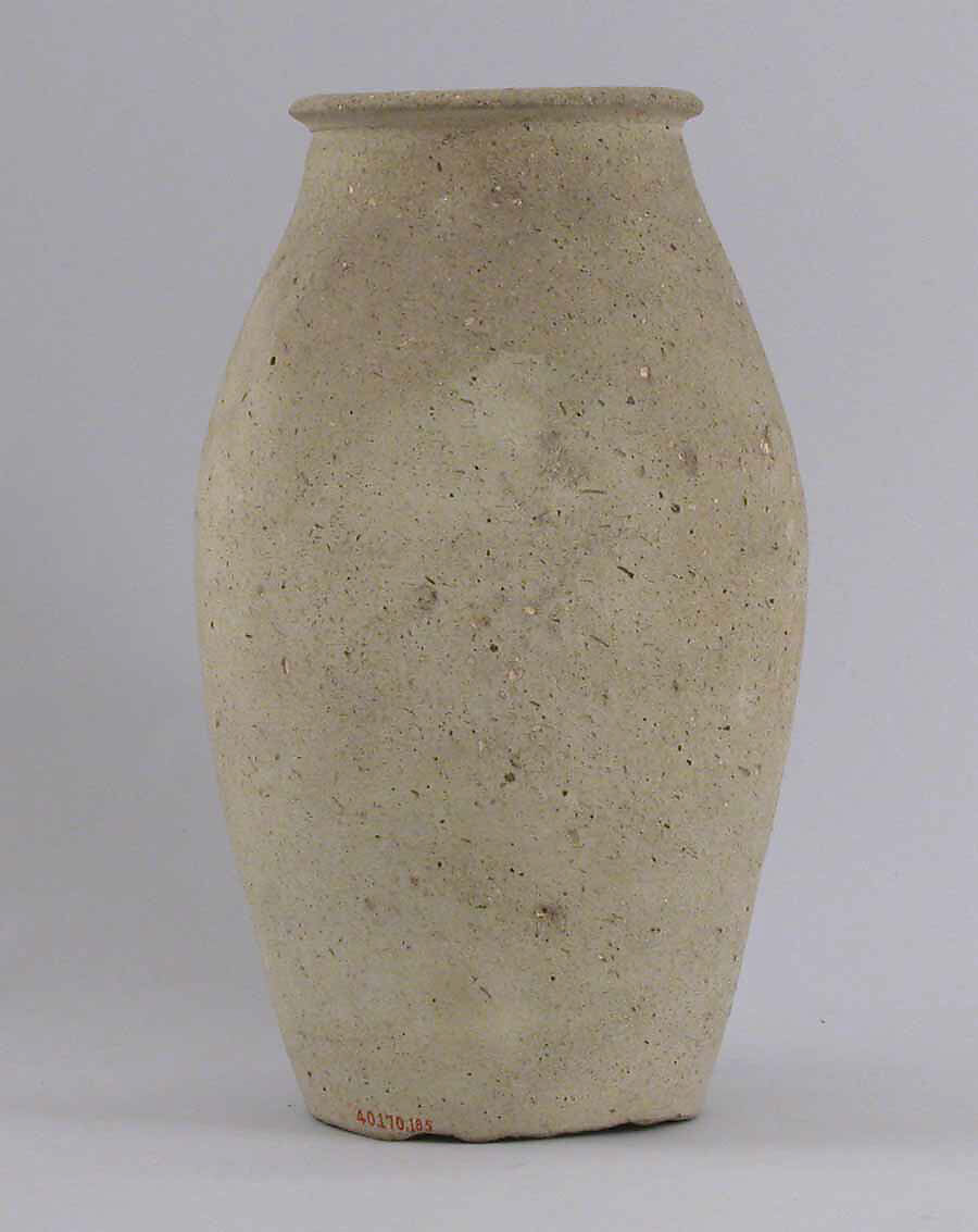 Jar, Earthenware; slip covered and unglazed 