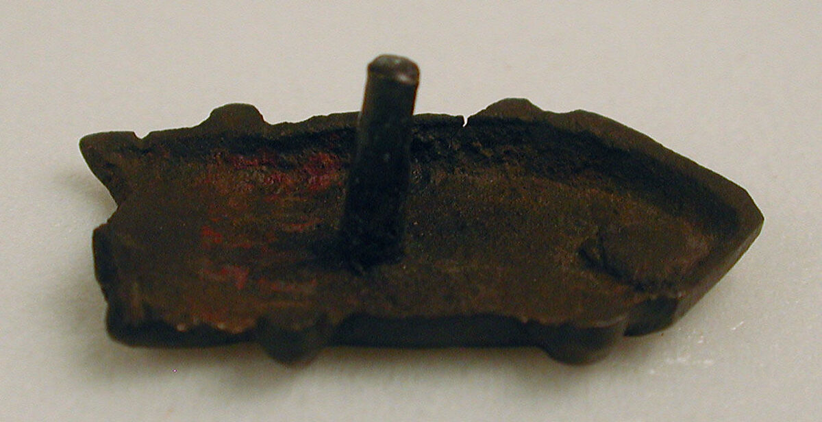 Belt Fitting, Bronze; cast, gilded, incised