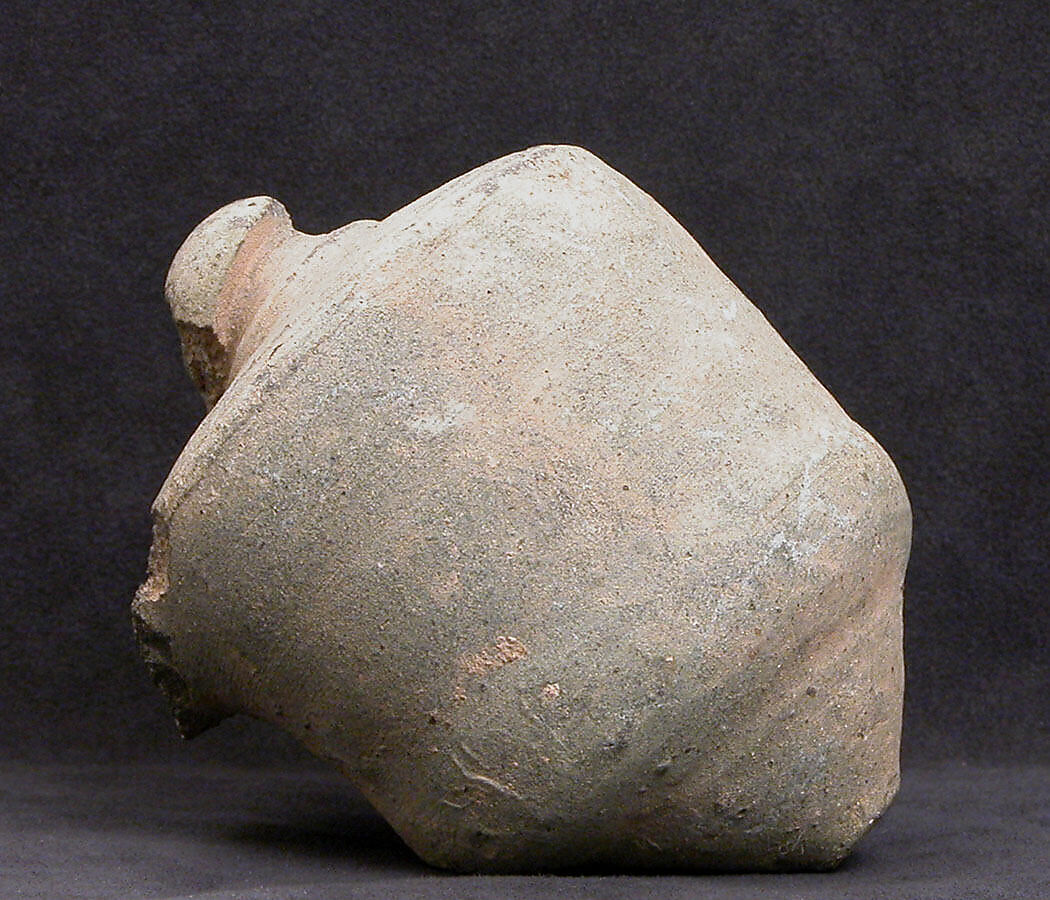 Spheroconical Vessel, Earthenware; incised and unglazed 